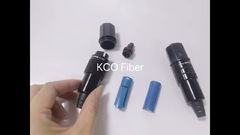 IP68 LC konektor serat optik tahan air kompatibel dengan konektor serat Samsung untuk FTTH luar ruangan