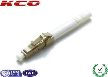 Fiber Optic Cable LC Connector 0.9 mm Mutilmode / MM LC Connector Housing With Ceramic Ferrule