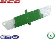 Green E2000 Fiber Optic Adapter , E2000/APC Adapter SM High Reliability