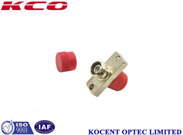 Metallic FC Oblong Fiber Optic Adapter Simplex with Ceramic Sleeves and Flange