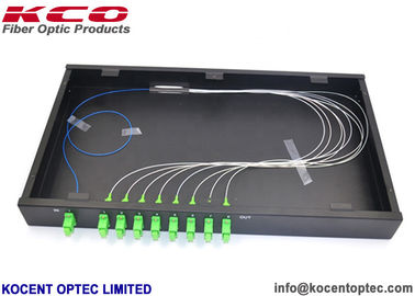 1x8 PLC Optical Fiber Splitter with LGX Box Low Insertion Loss and High Reliability for FTTx Systems