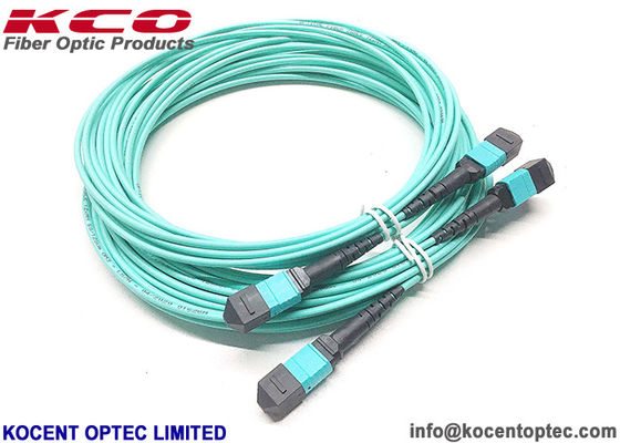12fo 24fo MM OM3 OM4 50/125 MPO MTP Optical Fibre Patch Cable