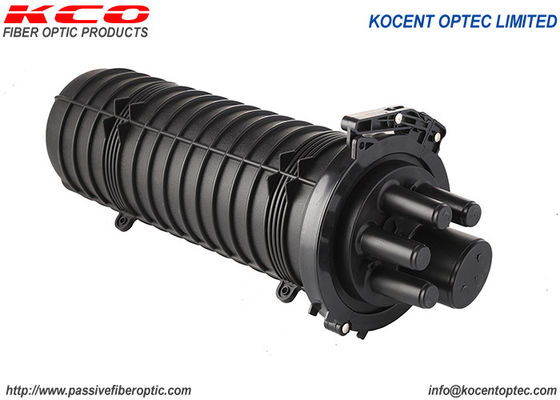 144 Cores IP67 Waterproof 5 Port Fiber Optic Splice Closure FOSC for FTTH Outdoor Networks