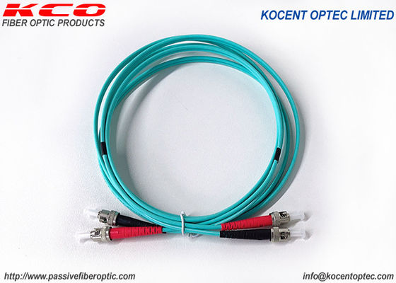 ST Connector Multimode OM4 OM5 Fiber Optic Patch Cord for 40G 100G Networks
