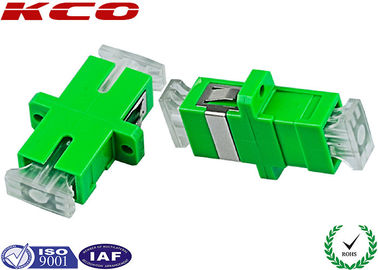 Adaptor Fiber Optik SC APC Single Mode Simplex Warna Hijau