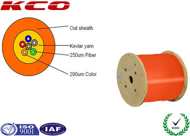 OM1 62.5/125 12 Cores 0.9mm Distribution Fiber Optic Cable Indoor Multi-fiber Loose Tube for Floor Connection