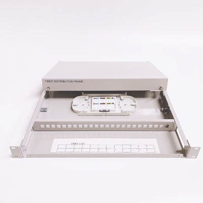 Fixed Type Fiber Optical Patch Panel 1U 24 Port SC Simplex 19 Inch Rack Mount Distribution Box