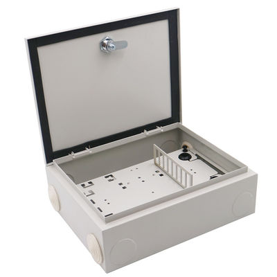 16 Cores Wall-mount Fiber Optic Distribution Box with 1x16 PLC Splitter for Outdoor Optical Distribution Box