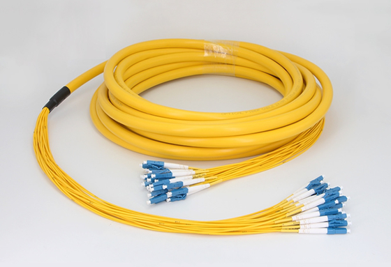 8 Core Fiber Optic Patch Cord with Duplex or Simplex Options and UPC/APC Polishing for High-Speed Networks