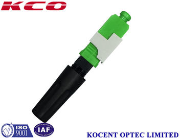 Produk Solusi FTTH Hijau Fiber Optic Fast Connector SC APC 55mm 60mm