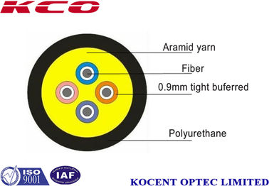 Kabel Serat Optik Berpelindung Ketat Lapangan Militer Non-Logam SM MM OM3 OM4