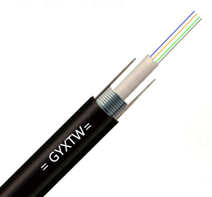 Multimode OM2 50/125 2 4 6 8 12 core GYXTW 7.0mm Central Loose Tube Kabel Serat Optik Luar Ruang