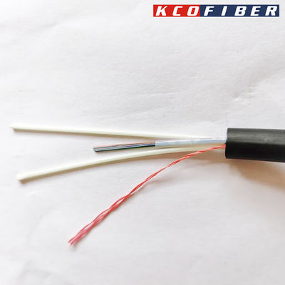 Kabel Fiber Optik FTTH Mini ADSS Span 80m SM 8fo 12fo 24fo ASU Untuk Telekomunikasi