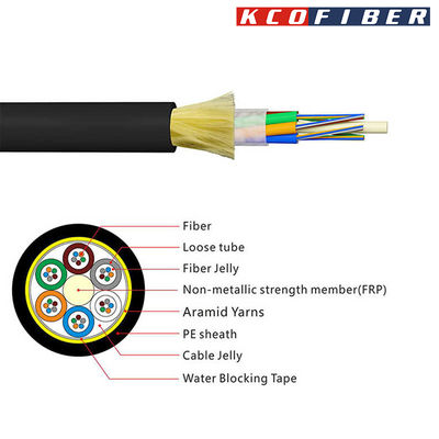 Kabel Fiber Optik ADSS Outdoor All Dielectric Self Supporting SM G652D 12fo 96fo