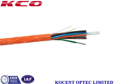 12 Core Fiber Optik Kabel Single Mode PE Material Untuk Indoor / Outdoor