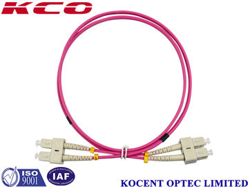Multimode OM4 Fiber Optic Patch Cord with Low Insertion Loss (0.2dB) and High Return Loss (55dB) for Data Centers