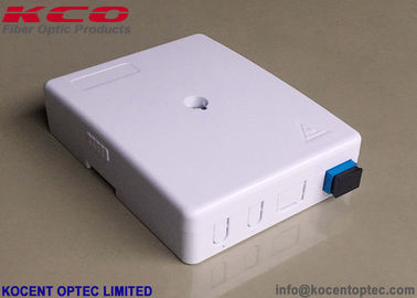 KCO-FTB-02N 2 Port 2 Inti Serat Optik Penghentian Kotak FTTH Dalam Ruangan Plat Wajah SC / UPC SC / APC