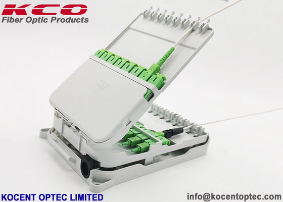 1x16 PLS Splitter Distribusi Terminal CTO Box Dinding Dalam Ruangan Mount 16 Cores KCO-FTB-0116S