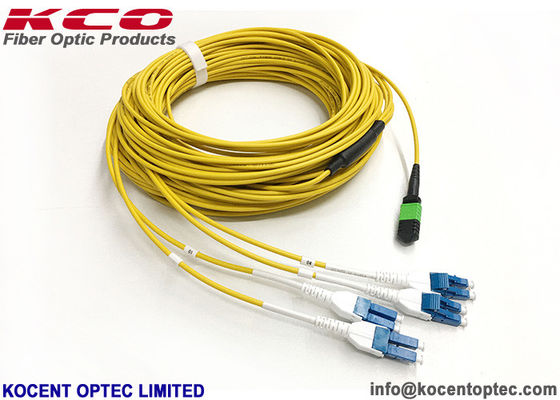 8 12 24 Core MPO MTP Patch Cord PVC LSZH Cover MTP Trunk Cable for 40G Data Center