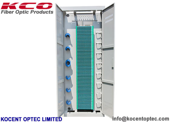 19 Inch Fiber Optic Terminal Box Bingkai Distribusi ODF Rack SC UPC APC 720 Cores