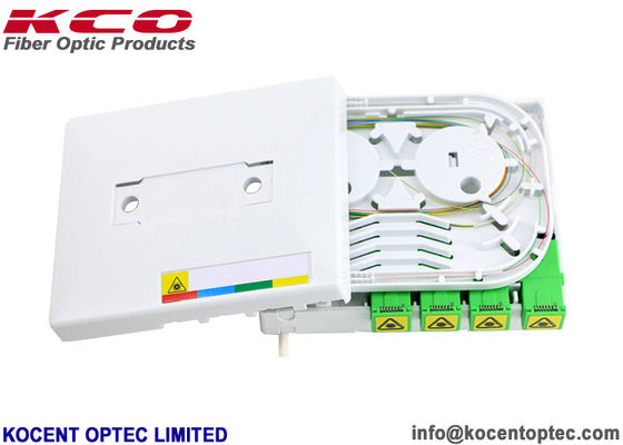 IP55 Wall Mount 8cores SC / APC Fiber Optic Faceplate Socket