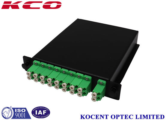 LC / APC Duplex 2 * 16 G657A2 Fiber Optik PLC Splitter LGX Box