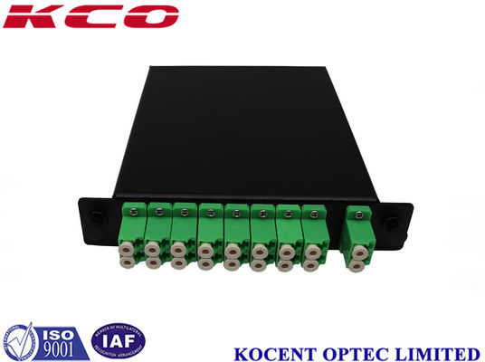 1U High Steel/Aluminum Alloy Fiber Optic PLC Splitter with 2*16 Split Way for FTTX/FTTH Applications