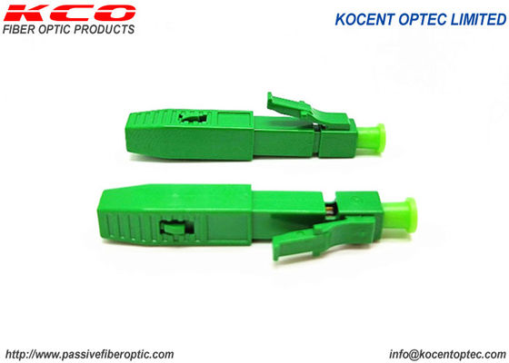 OD0.9mm LC UPC Konektor Serat Optik Bidang FTTH Dapat Dipasang