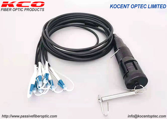 FTTA Fiber Optical Patch Cables 4fo 8fo 12fo Waterproof Tactical Armored YZC Connector