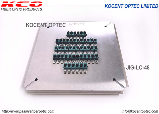 LC Connector Fiber Optical Polishing Fixture / 48 Posisi Patch Cord LC PC Grinding Jig